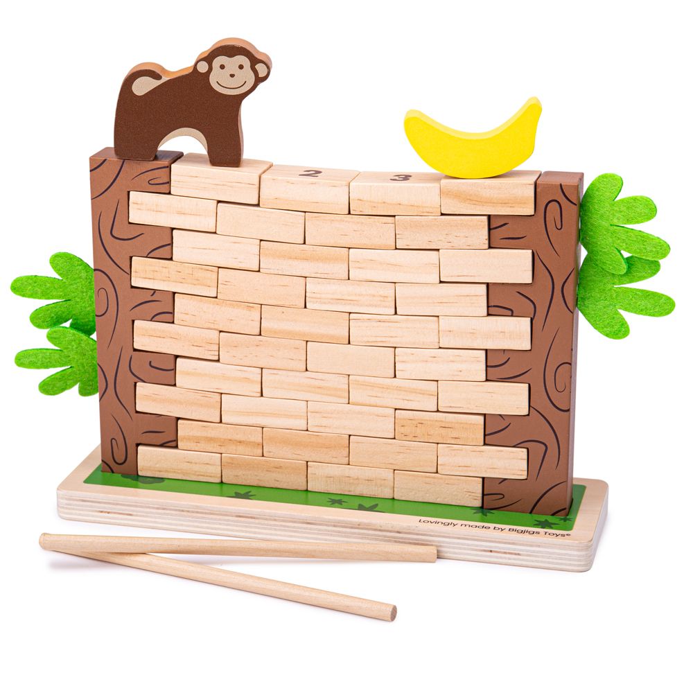 E-shop Bigjigs Toys Motorická balančná hra Rútiaca sa džungľa