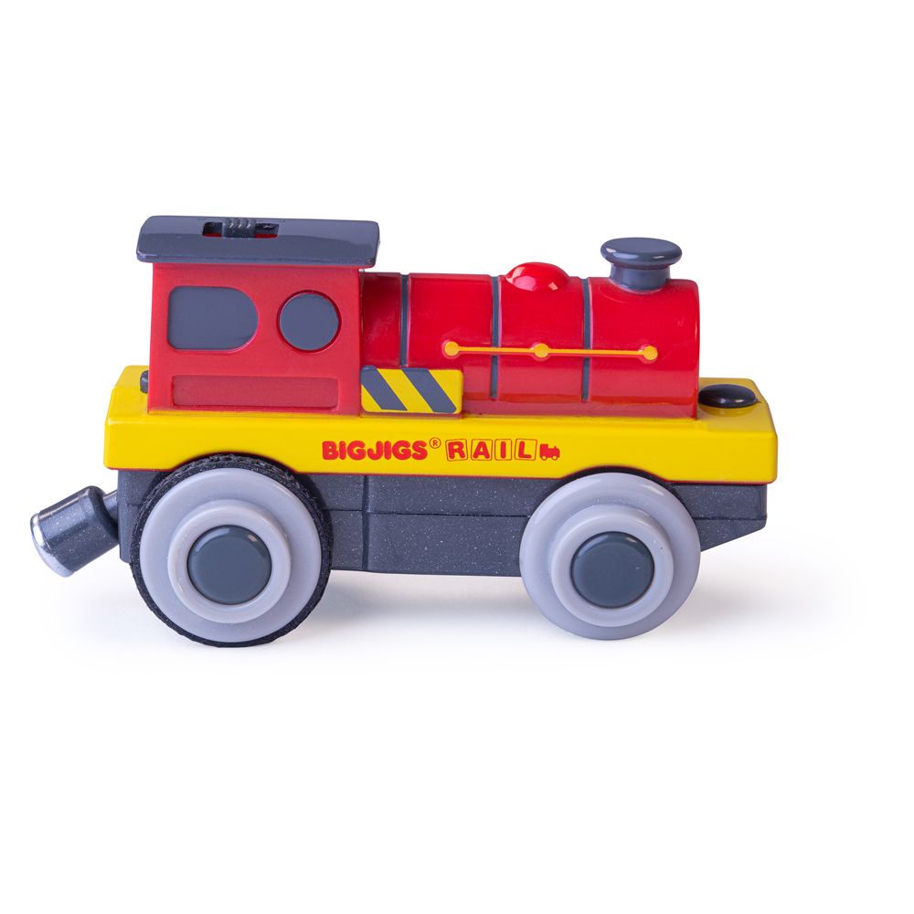 E-shop Bigjigs Rail Elektrická lokomotíva Červený silák