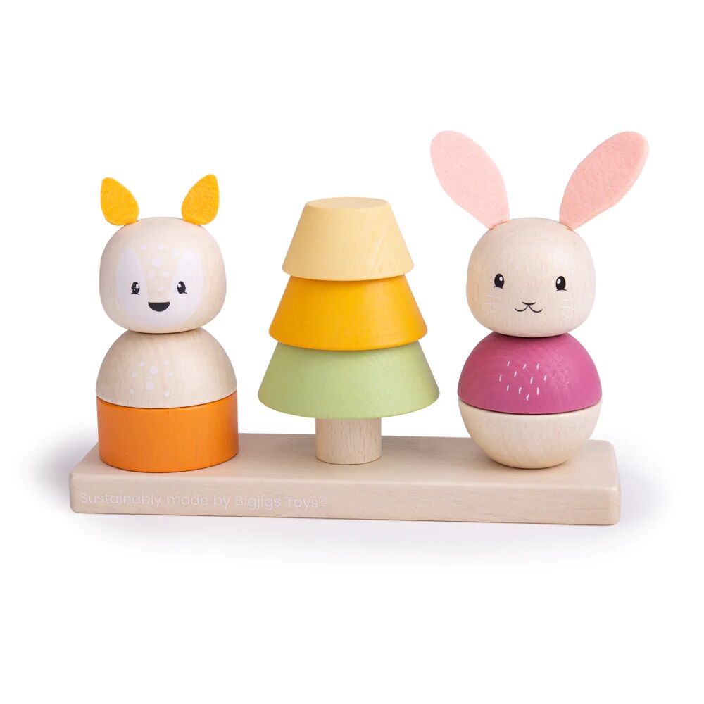 E-shop Bigjigs Toys Motorické nasadzovanie Líška a králiček
