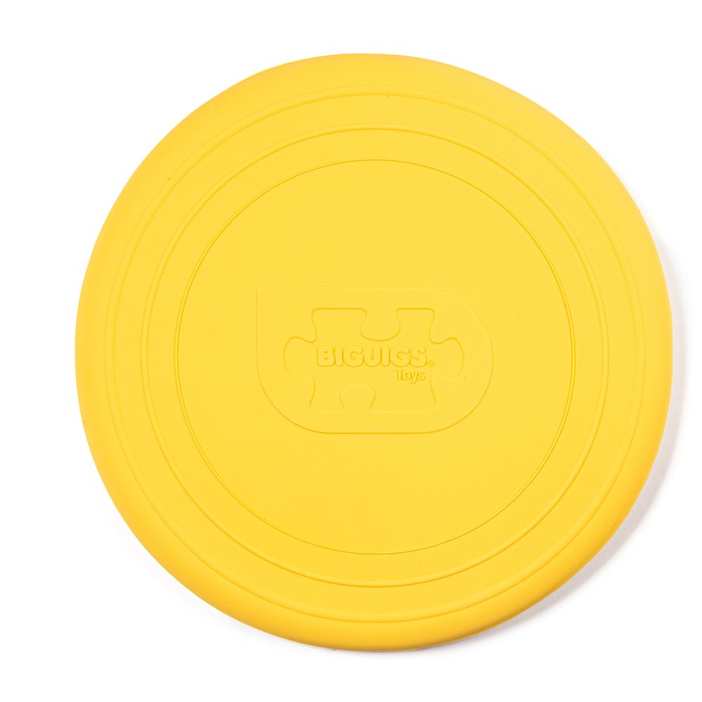 E-shop Bigjigs Toys Silikónové frisbee žlté Honey