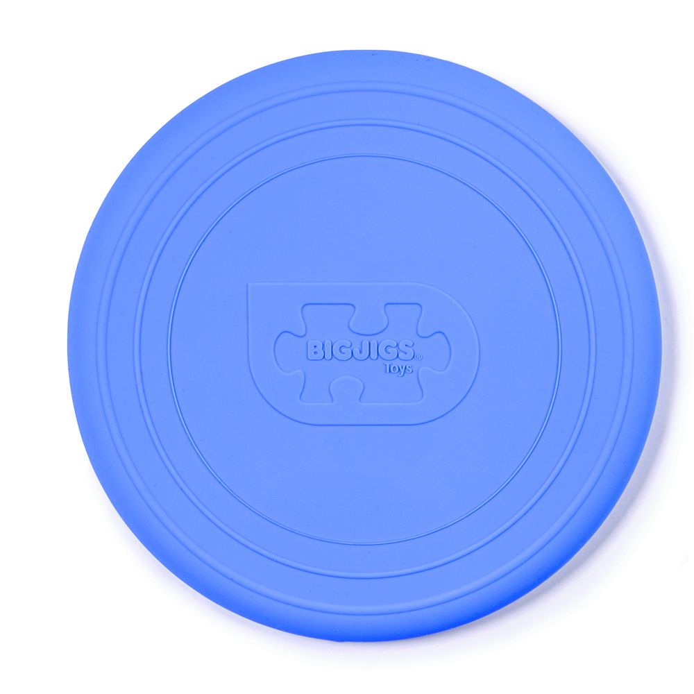 E-shop Bigjigs Toys Silikónové frisbee modré Ocean