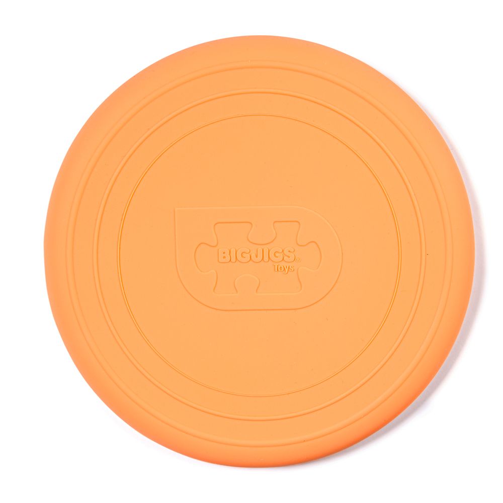 E-shop Bigjigs Toys Silikónové frisbee oranžové Apricot
