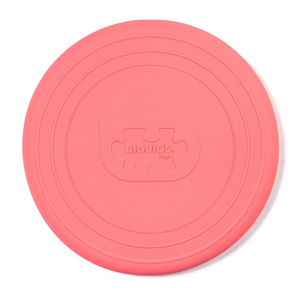 E-shop Bigjigs Toys Silikónové frisbee ružové Coral