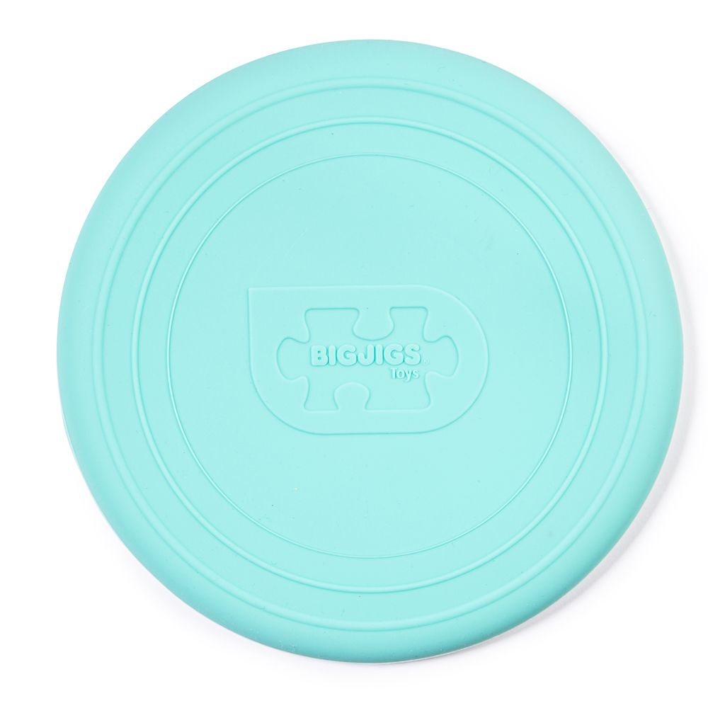 E-shop Bigjigs Toys Silikónové frisbee zelené Eggshell