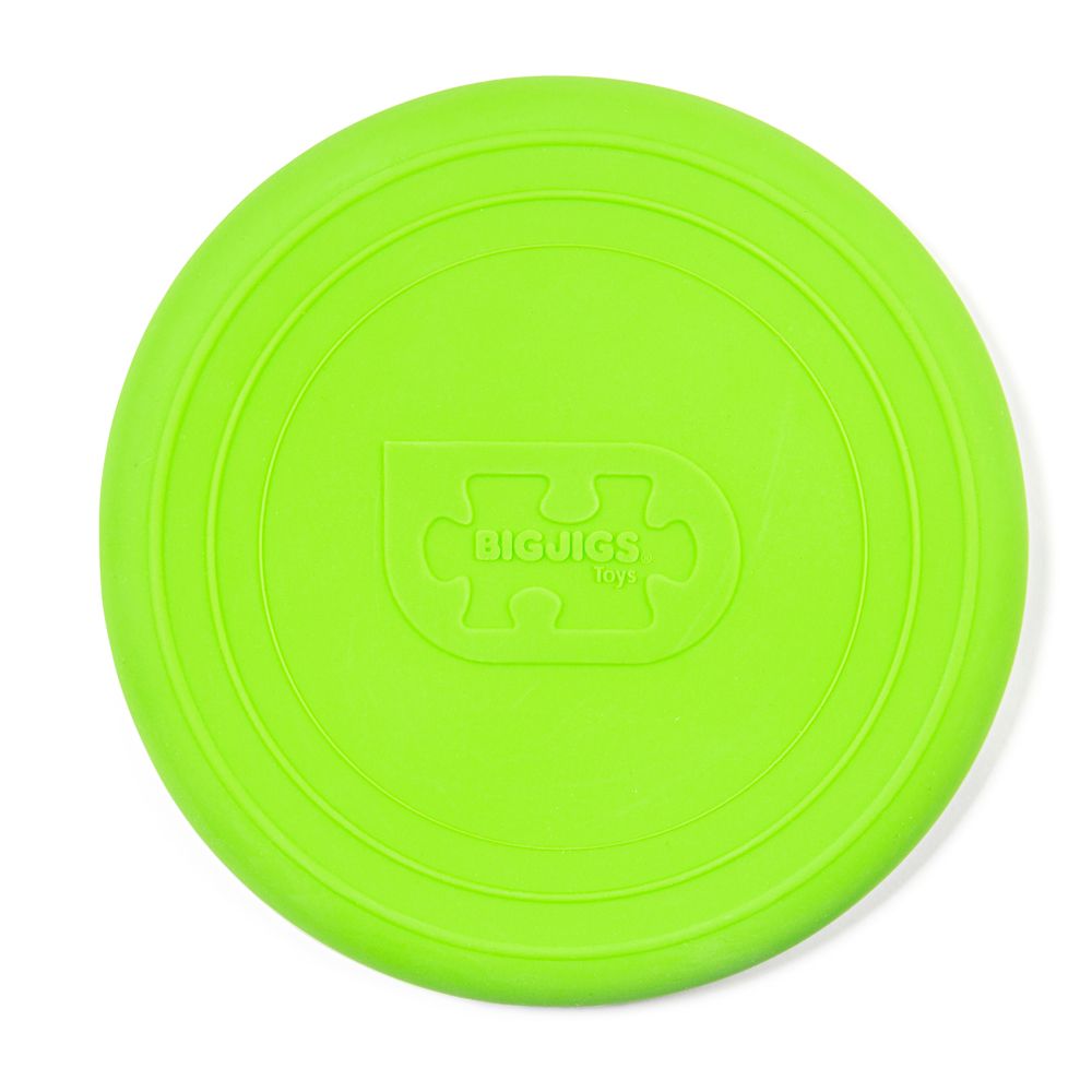 E-shop Bigjigs Toys Silikónové frisbee zelené Meadow