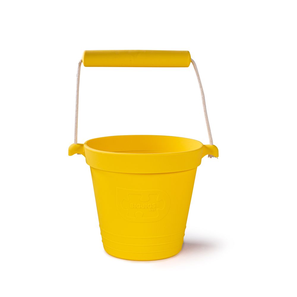 E-shop Bigjigs Toys Silikónové vedierko žlté Honey