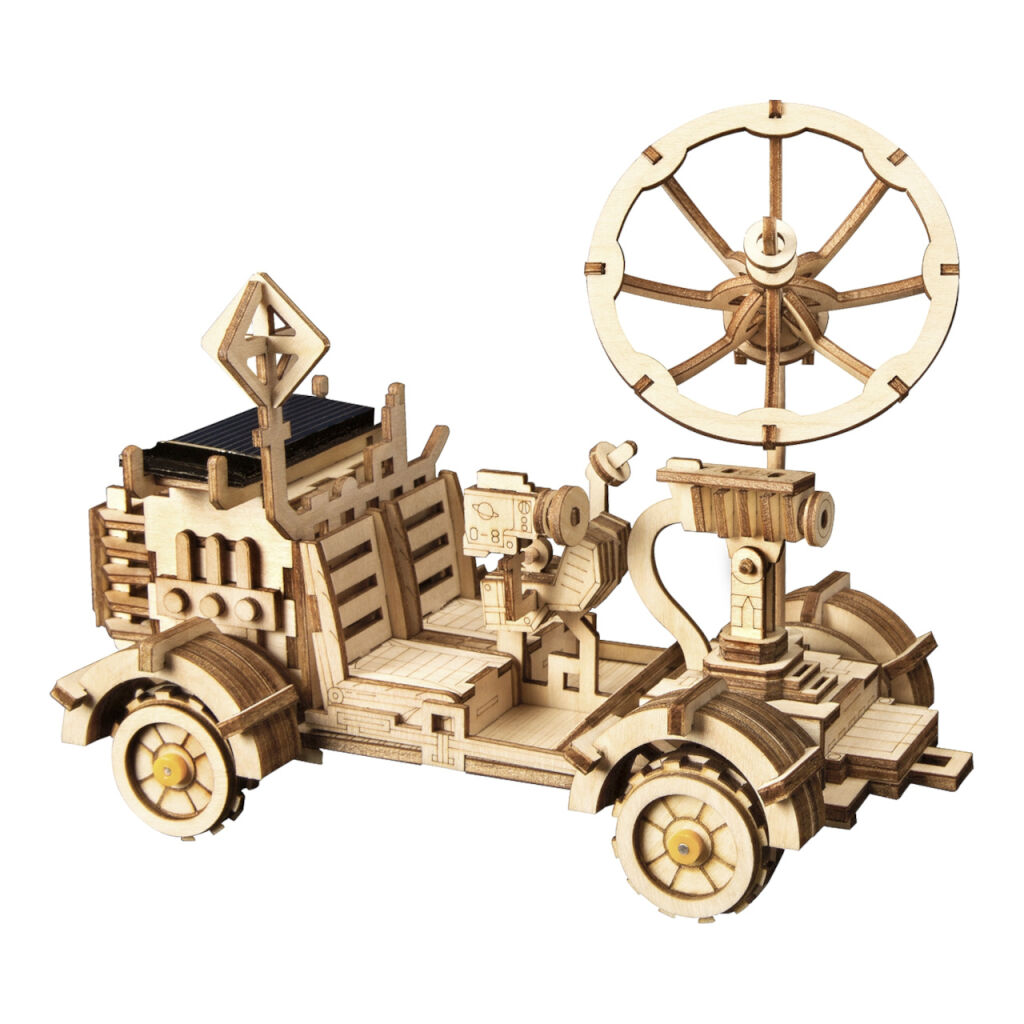E-shop RoboTime Drevené 3D puzzle na solárny pohon Lunárne vozidlo