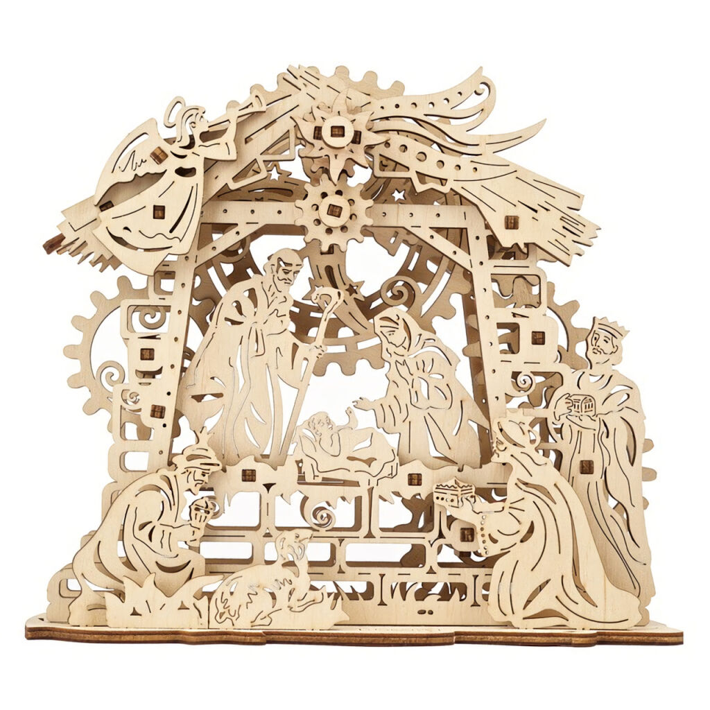 Ugears 3D mechanické puzzle - Betlehem 59 ks