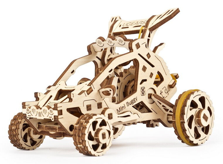 Ugears 3D mechanické puzzle - Mini bugina 80 ks