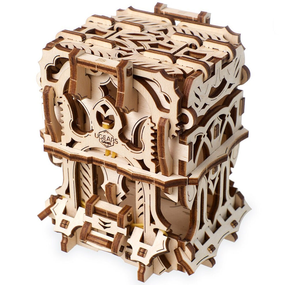 Ugears 3D mechanické puzzle - Schránka na karty 64 ks