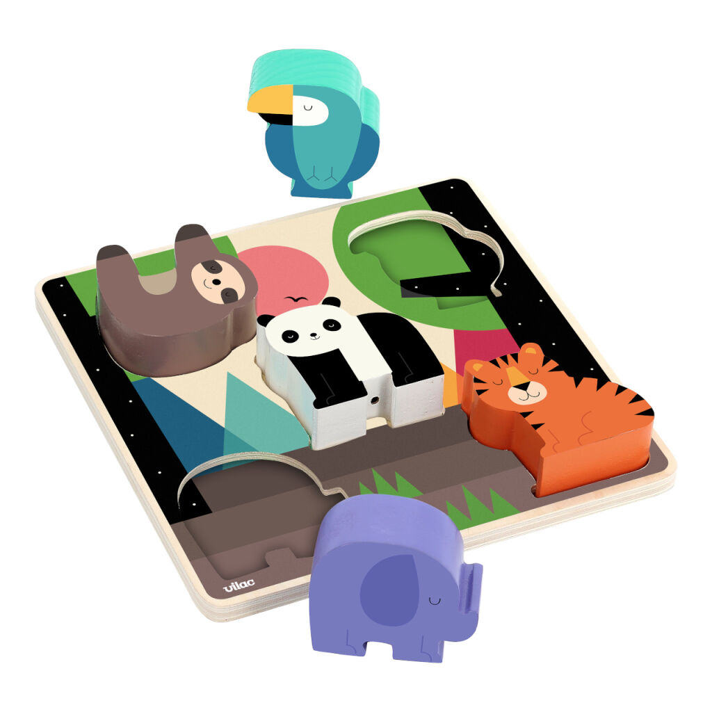E-shop Vilac Vkladacie puzzle so zvukmi Džungľa