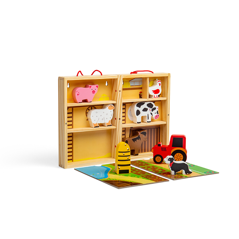 E-shop Bigjigs Toys Krabička na hranie Farma