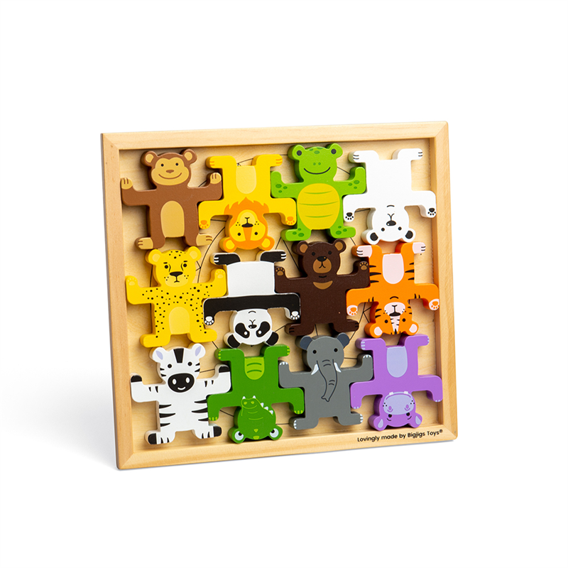 E-shop Bigjigs Toys Motorická balančná hra Divoké zvieratá