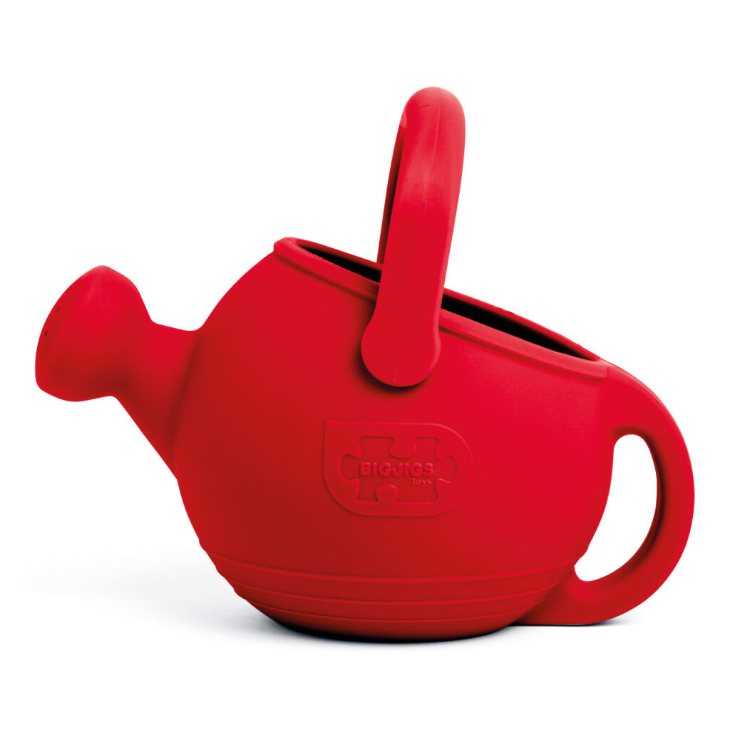 E-shop Bigjigs Toys Silikónová kanvička červená Cherry
