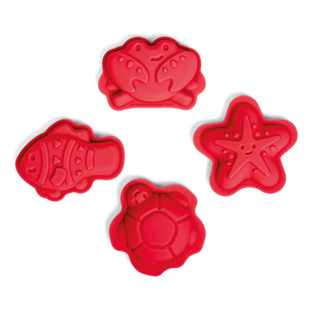 E-shop Bigjigs Toys Silikónové formičky červené Cherry