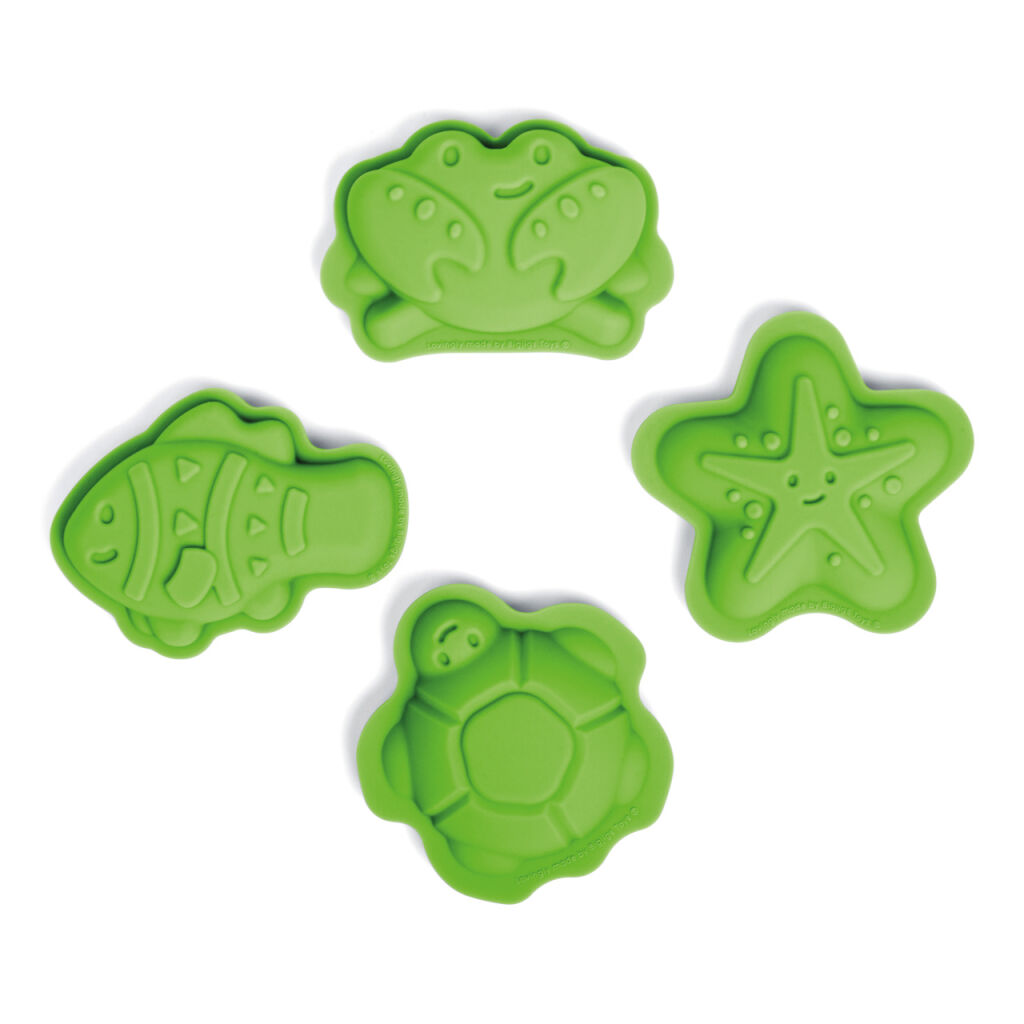 E-shop Bigjigs Toys Silikónové formičky zelené Meadow