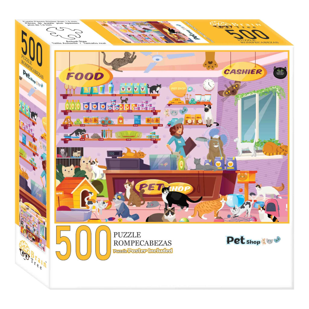 E-shop Brain Tree Puzzle Obchod s maznáčikmi 500 dielikov