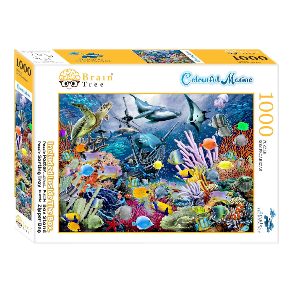 E-shop Brain Tree Puzzle Pestré more 1000 dielikov