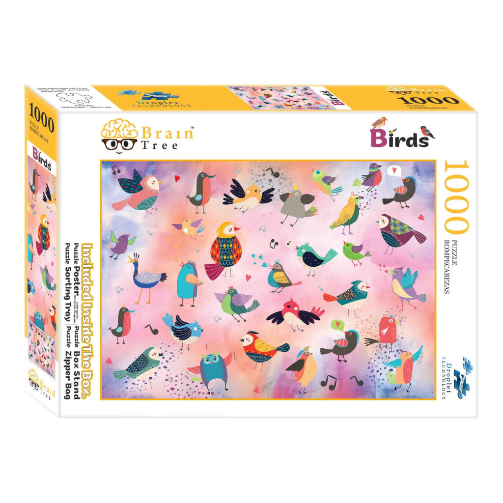 E-shop Brain Tree Puzzle Rozprávkové vtáky 1000 dielikov