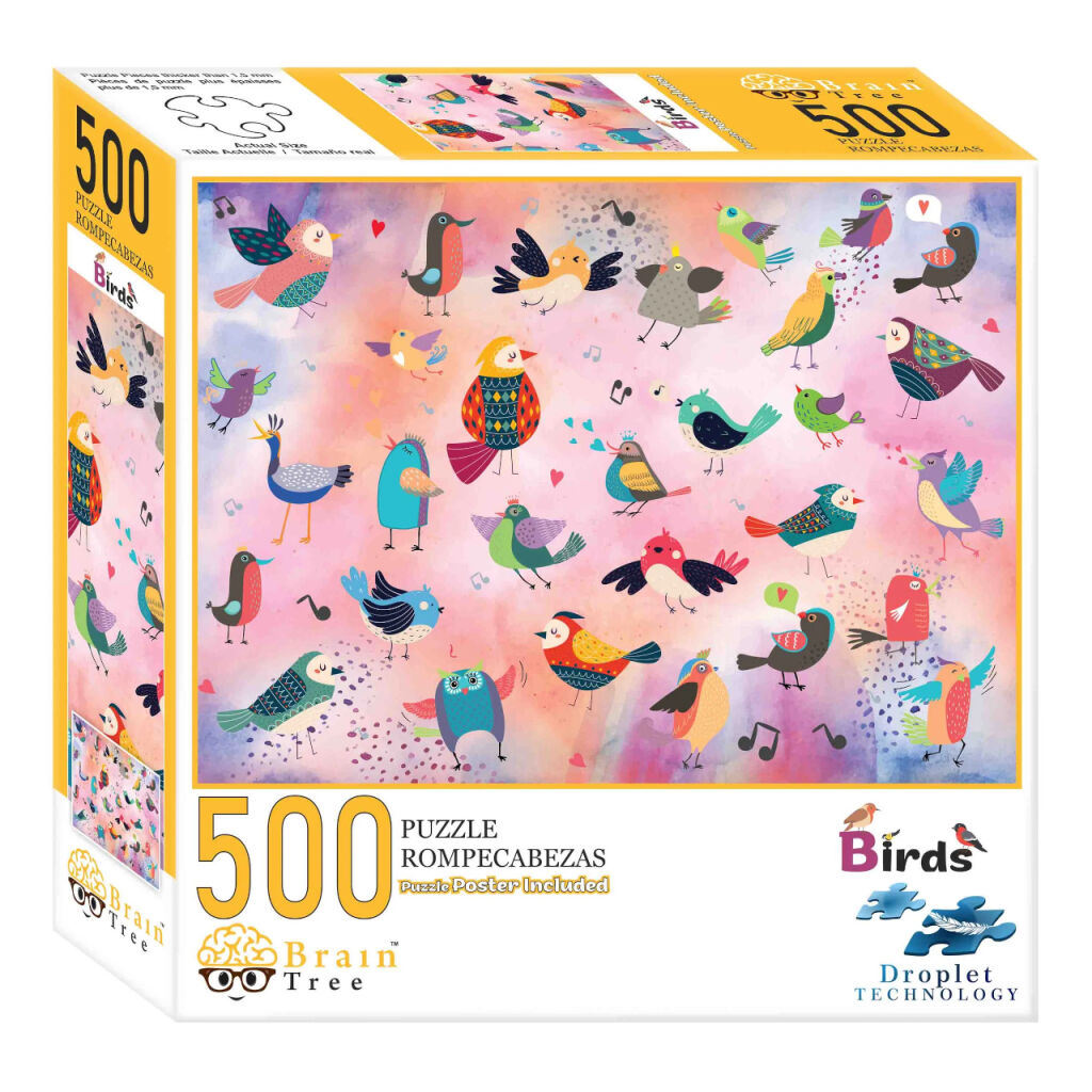 E-shop Brain Tree Puzzle Rozprávkové vtáky 500 dielikov