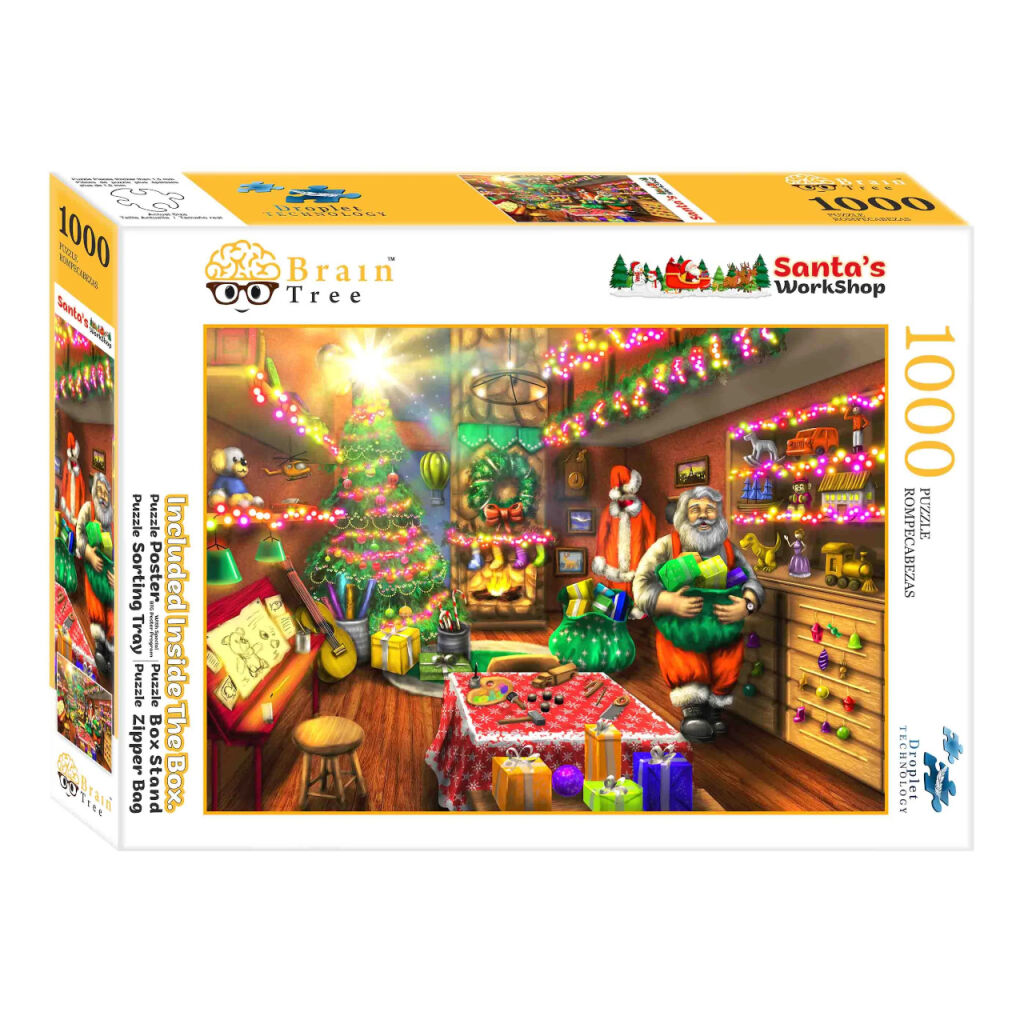 E-shop Brain Tree Puzzle Santova dielňa 1000 dielikov