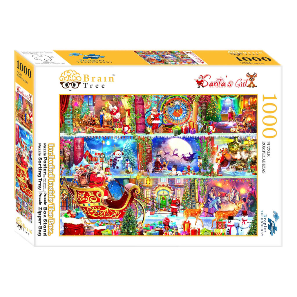 E-shop Brain Tree Puzzle Santove darčeky 1000 dielikov
