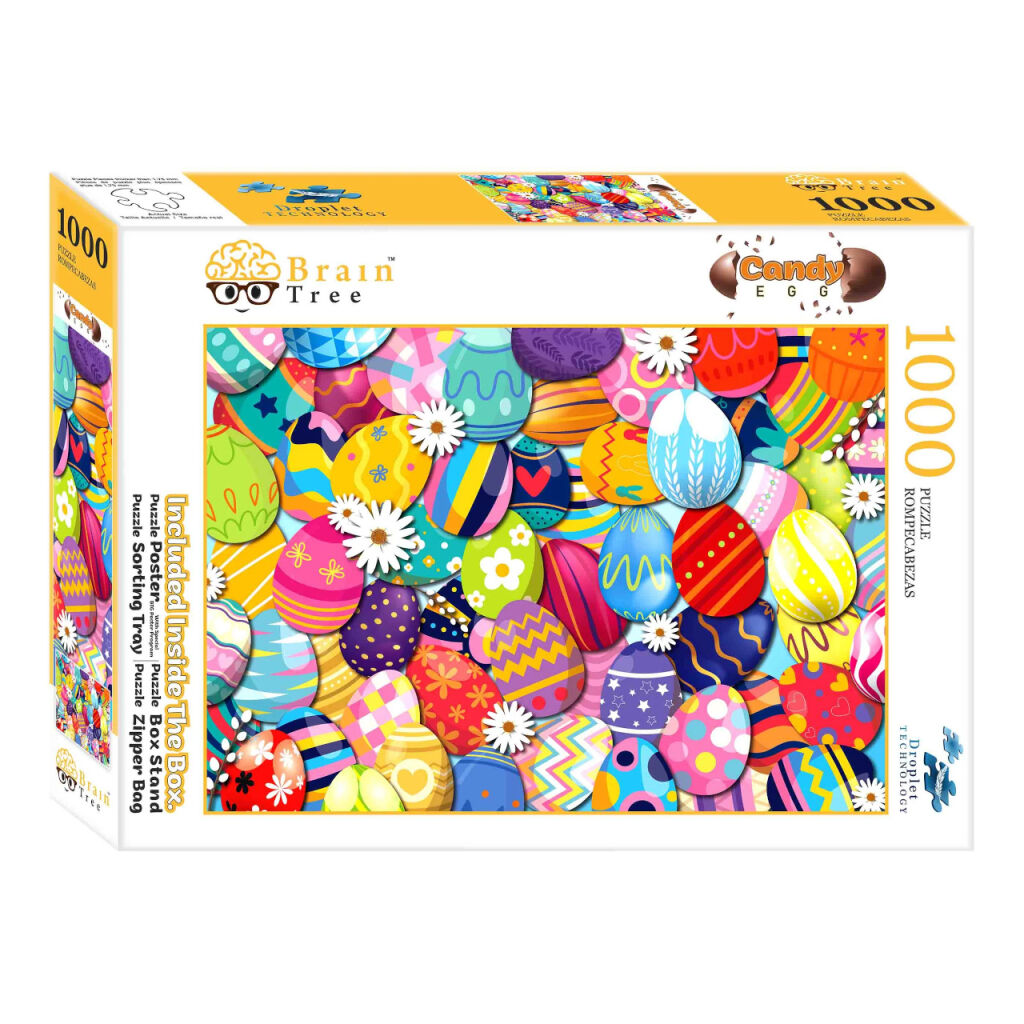 E-shop Brain Tree Puzzle Sladké vajíčka 1000 dielikov