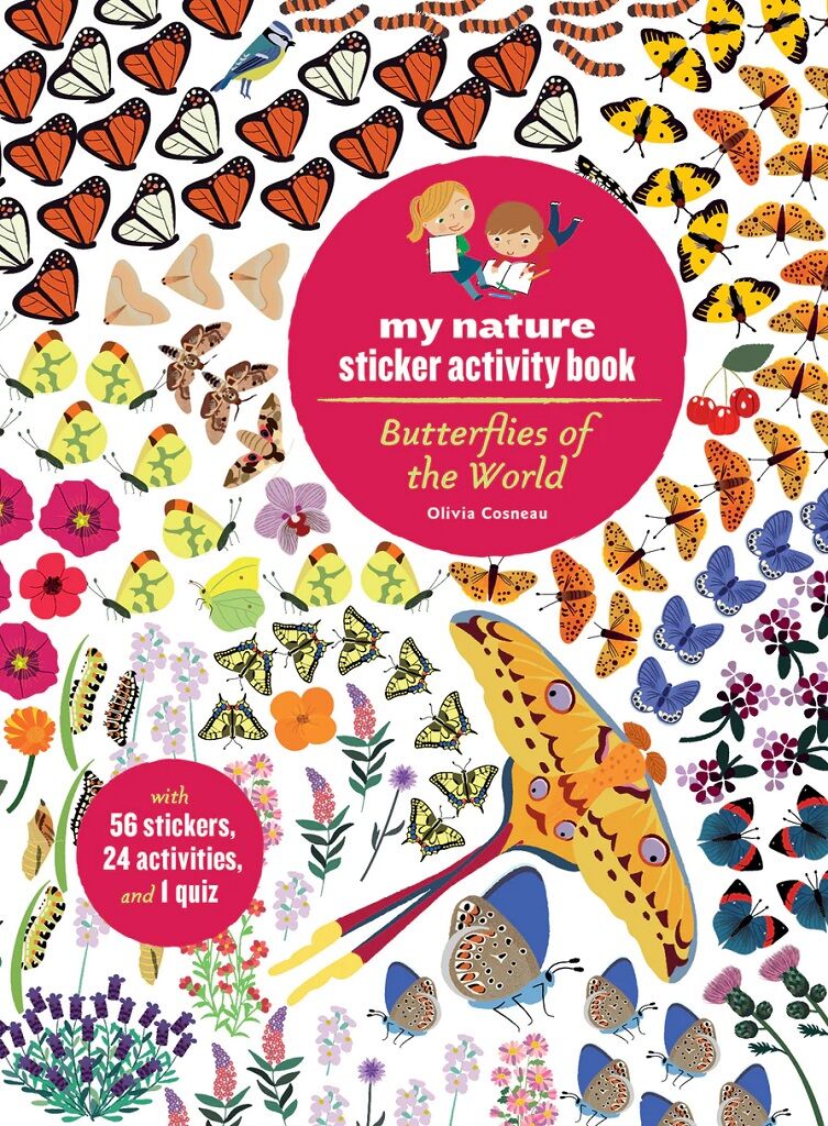 E-shop Chronicle Books Kniha aktivít so samolepkami my nature Motýle sveta