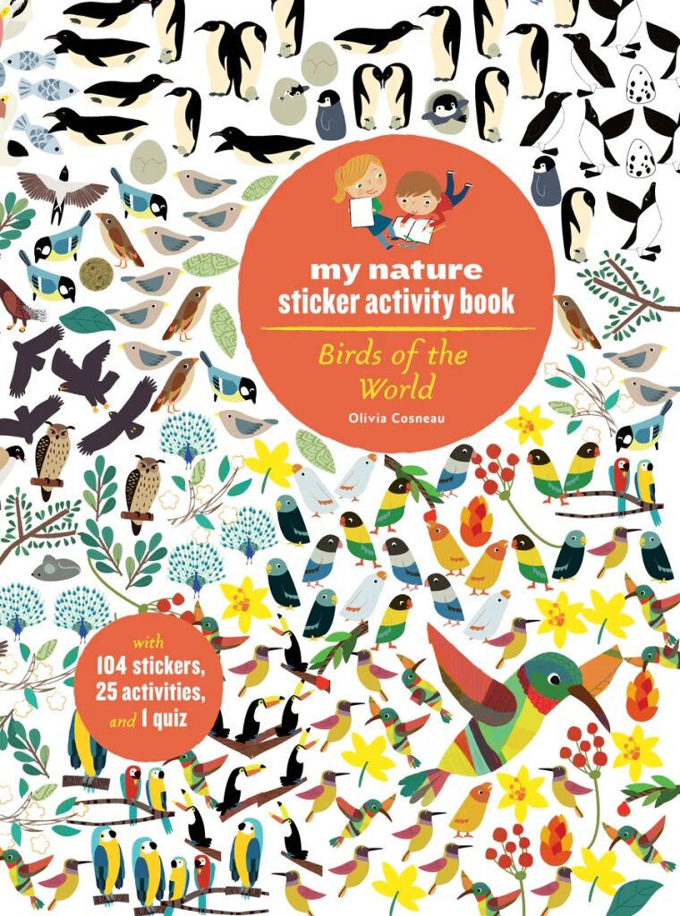 E-shop Chronicle Books Kniha aktivít so samolepkami my nature Vtáky sveta