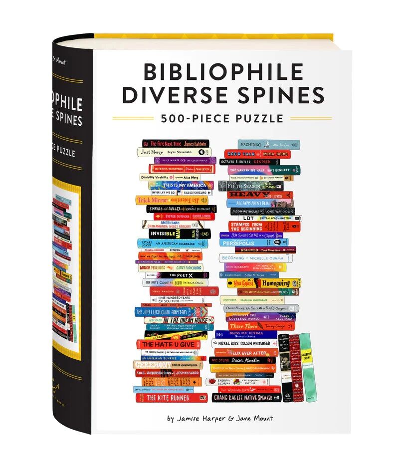 E-shop Chronicle Books Puzzle Bibliophile Diverse Spines 500 dielikov