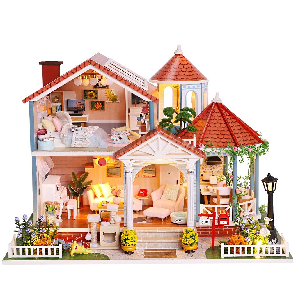 E-shop Dvěděti Miniatúra domčeka Dom farebnej glazúry