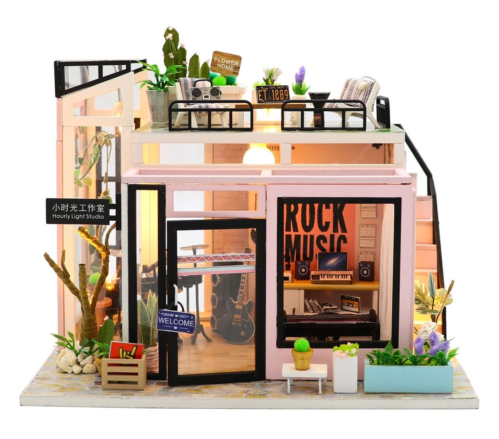Dvěděti Miniatúra domčeka Studio Houguang