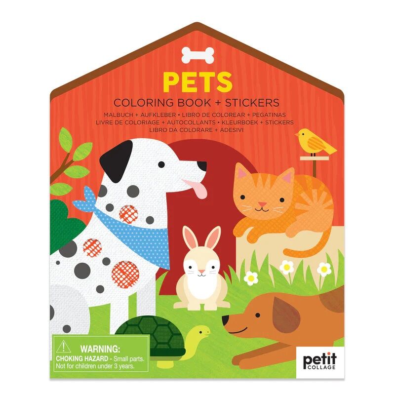 E-shop Petitcollage Omaľovánka so samolepkami Domáci miláčikovia