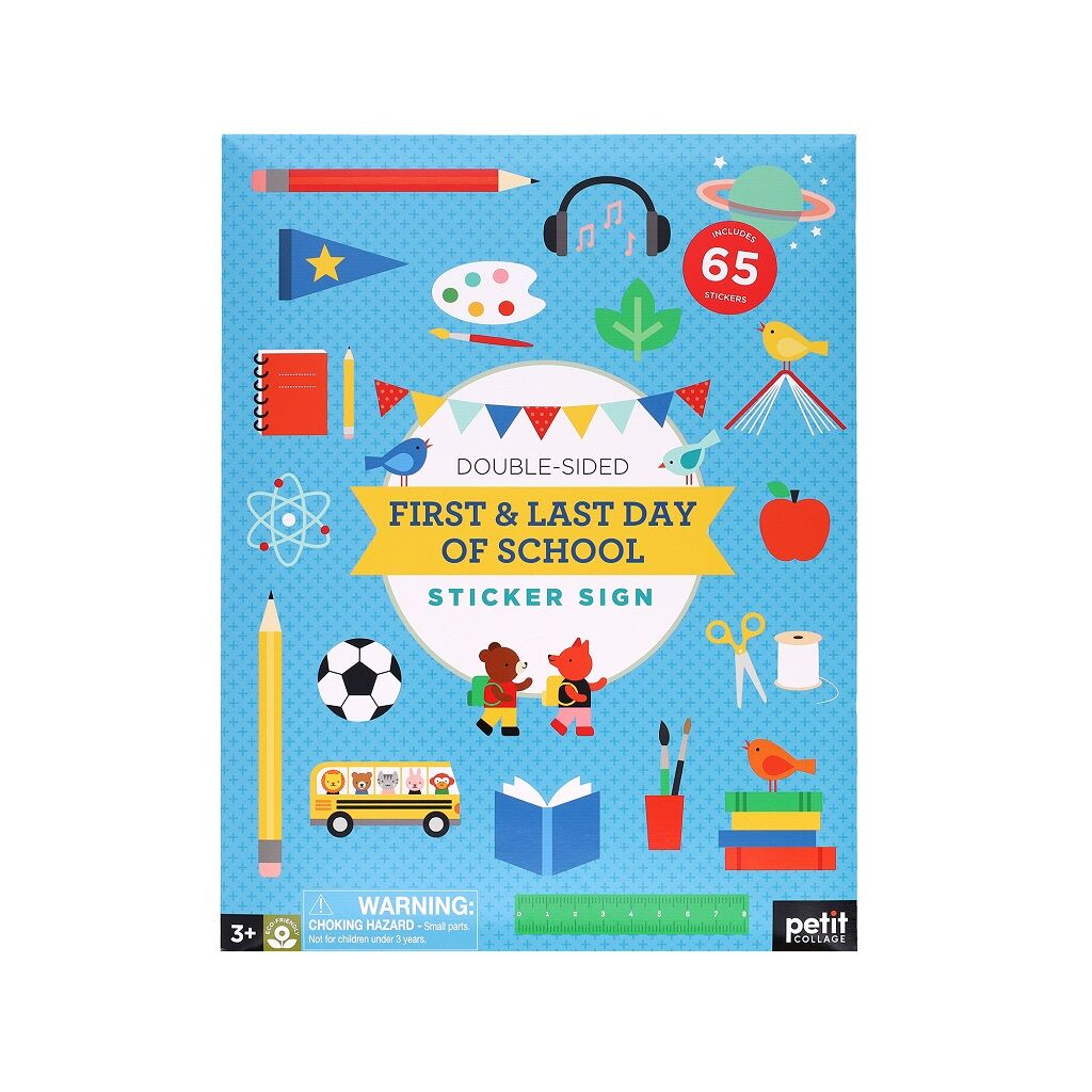 E-shop Petitcollage Znovu použiteľné samolepky Môj prvý a posledný školský deň