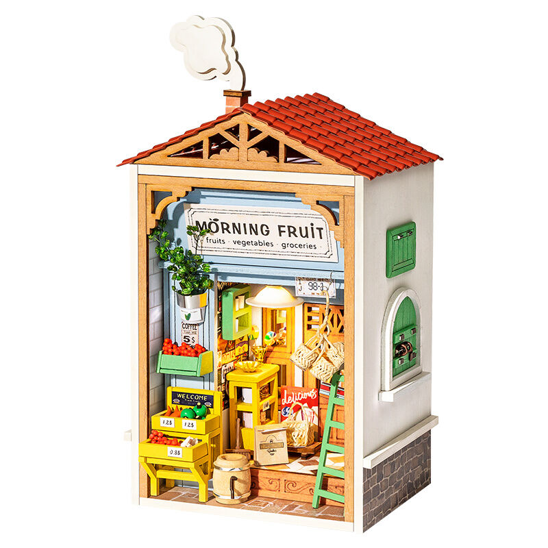 E-shop RoboTime Drevené 3D puzzle Miniatúra Obchod s ovocím