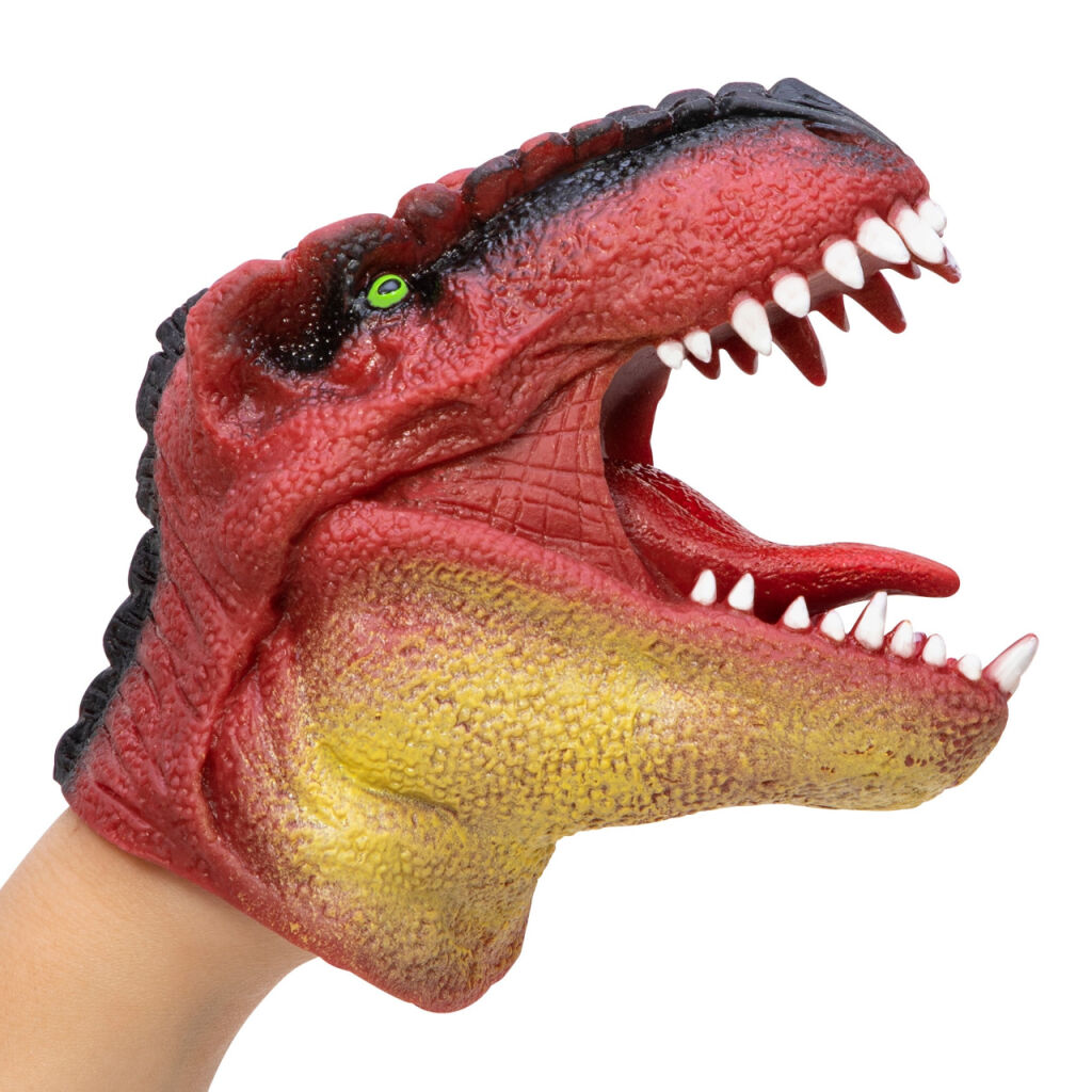 E-shop Schylling Maňuška na ruku Dinosaurus - červený
