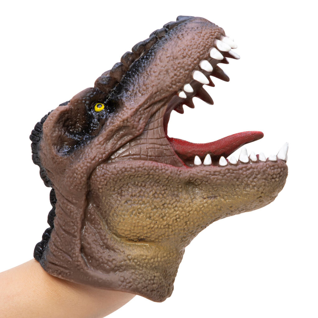 E-shop Schylling Maňuška na ruku Dinosaurus - hnedý
