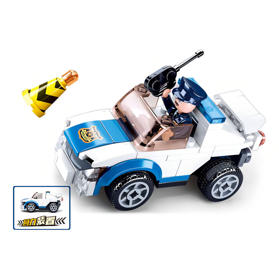 E-shop Sluban Polícia M38-B0824 Naťahovacie auto policajné hliadky