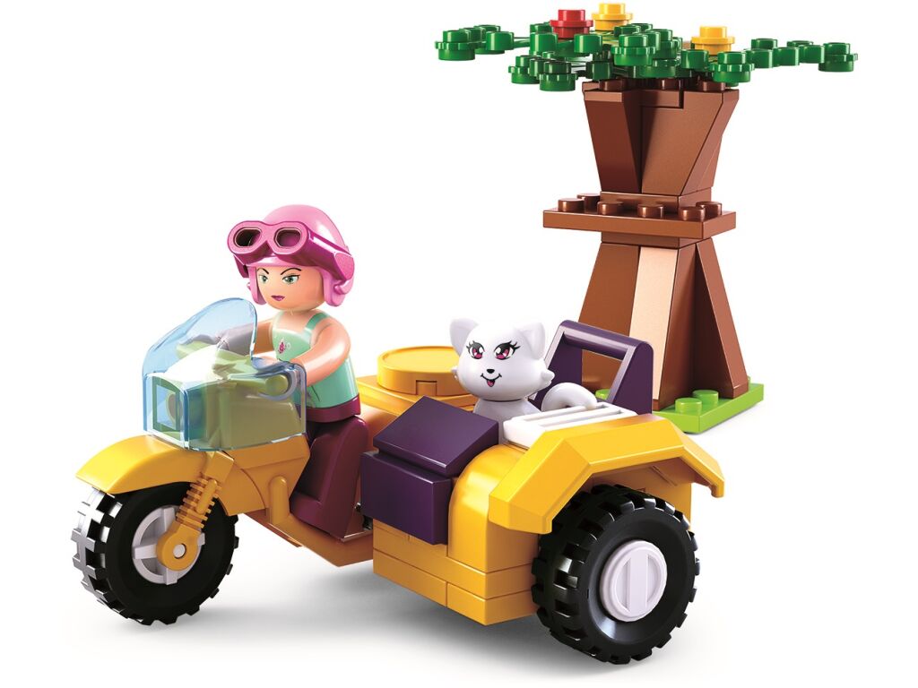 E-shop Sluban Girls Dream Holidays M38-B0600C Motocykel s postranným vozíkom