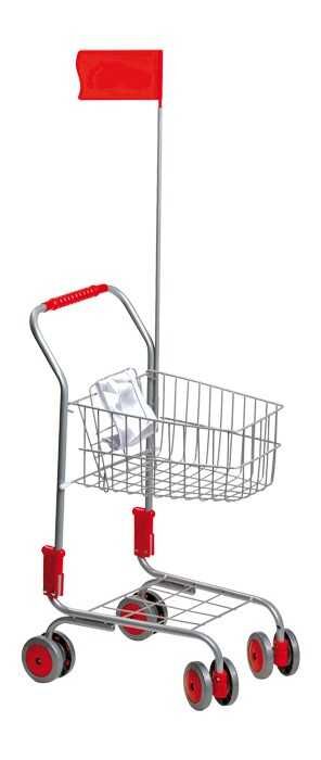 E-shop Nákupný vozík pre deti strieborný