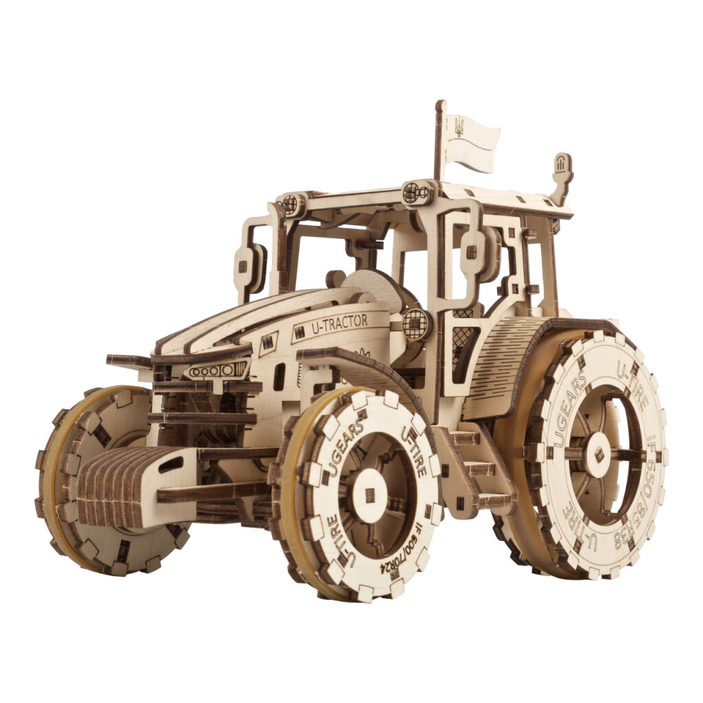 Ugears 3D mechanické puzzle - Traktor víťazí 272 ks