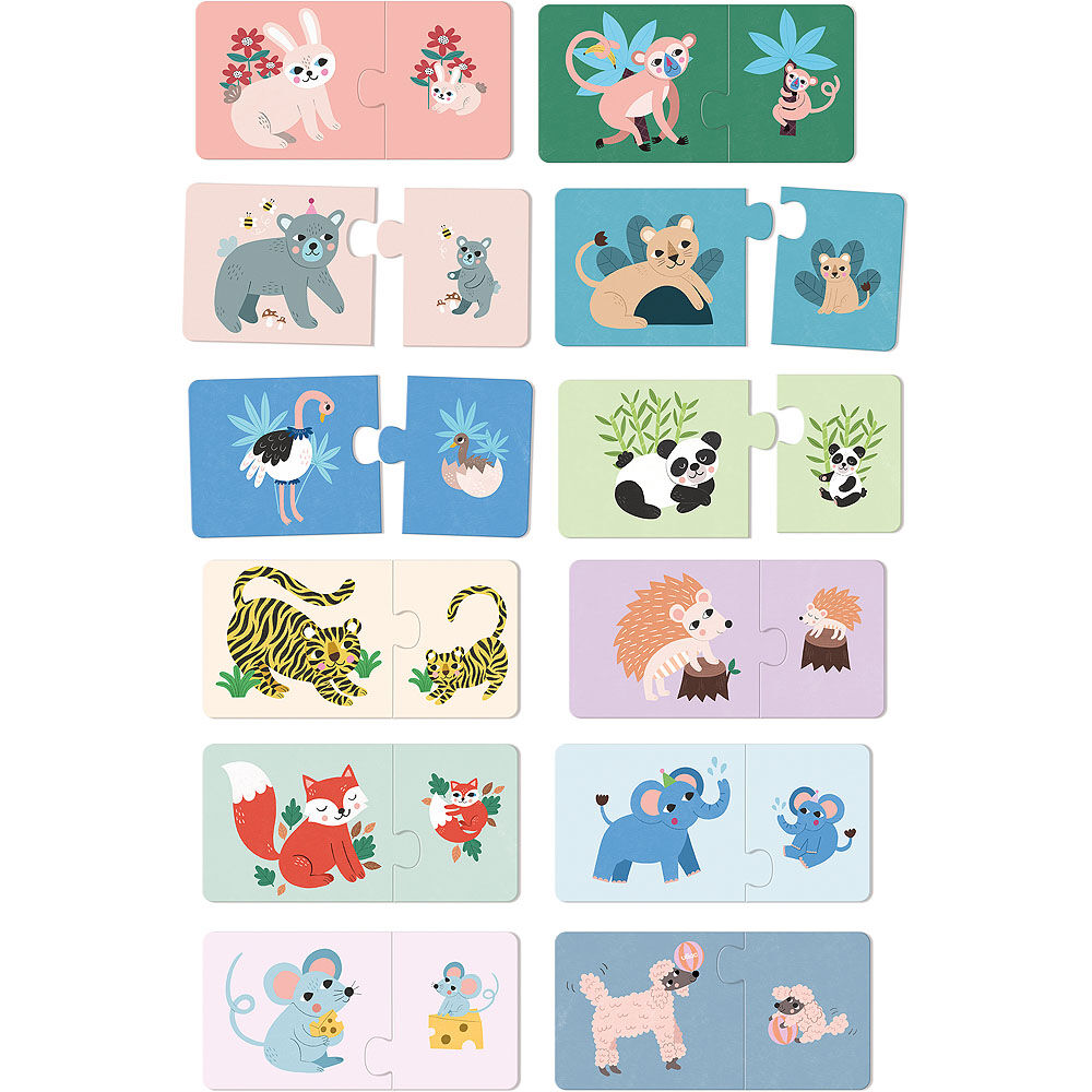 E-shop Vilac Puzzle Mláďatká a mamičky