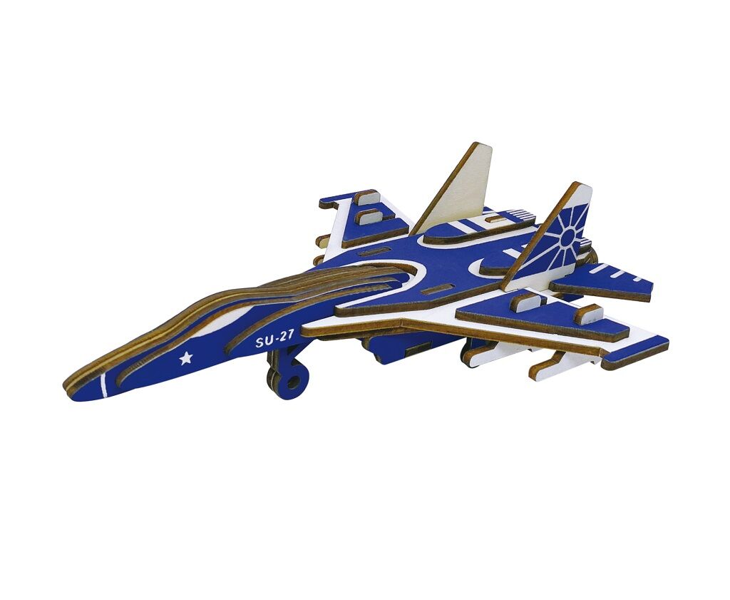 E-shop Woodcraft Drevené 3D puzzle Bojové lietadlo SU27