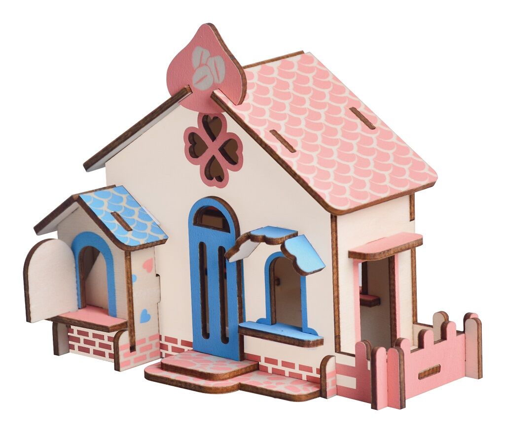 E-shop Woodcraft Drevené 3D puzzle Čokoládový dom