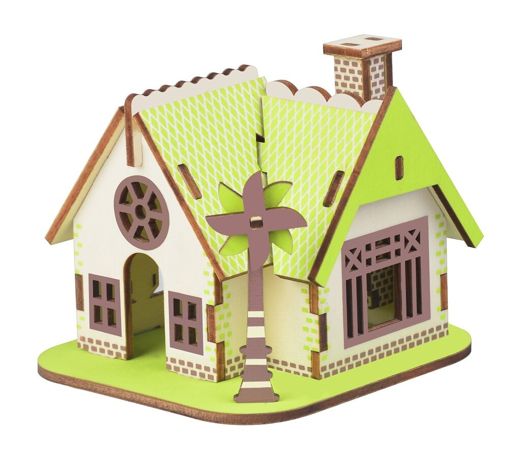 E-shop Woodcraft Drevené 3D puzzle Dom Ellie