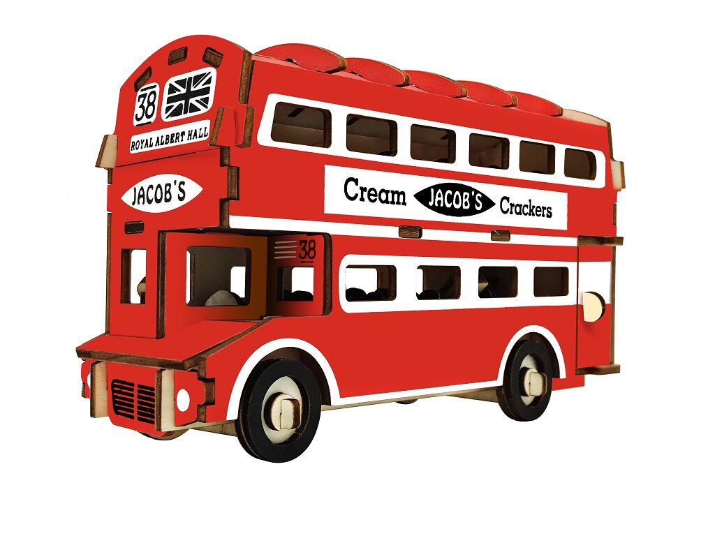 E-shop Woodcraft Drevené 3D puzzle Doubledecker