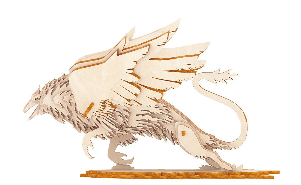 E-shop Woodcraft Drevené 3D puzzle Griffin