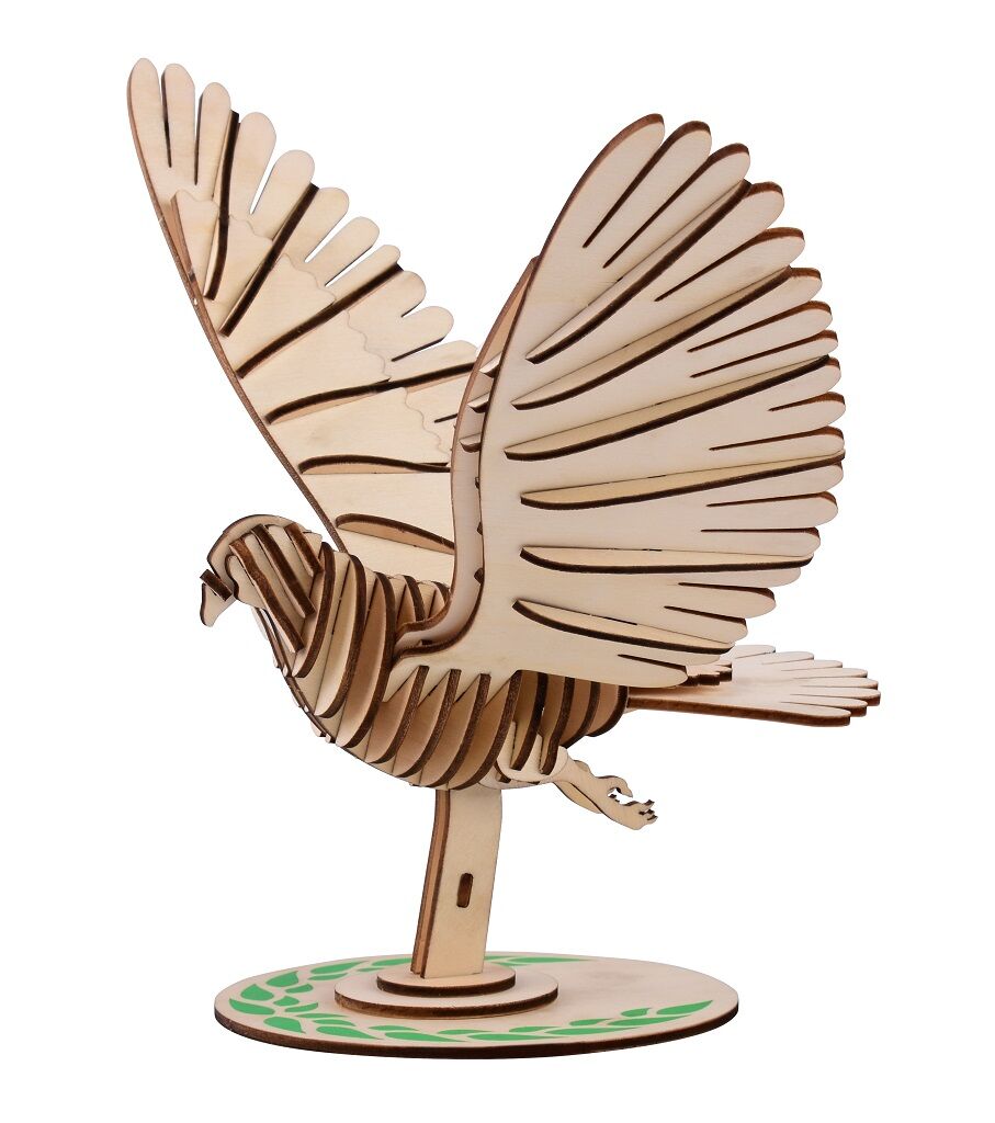 E-shop Woodcraft Drevené 3D puzzle Holub