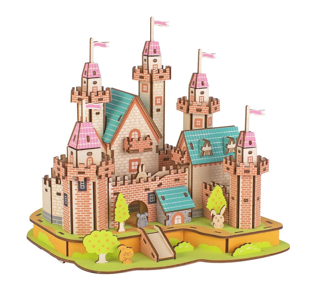 E-shop Woodcraft Drevené 3D puzzle Hrad v raji