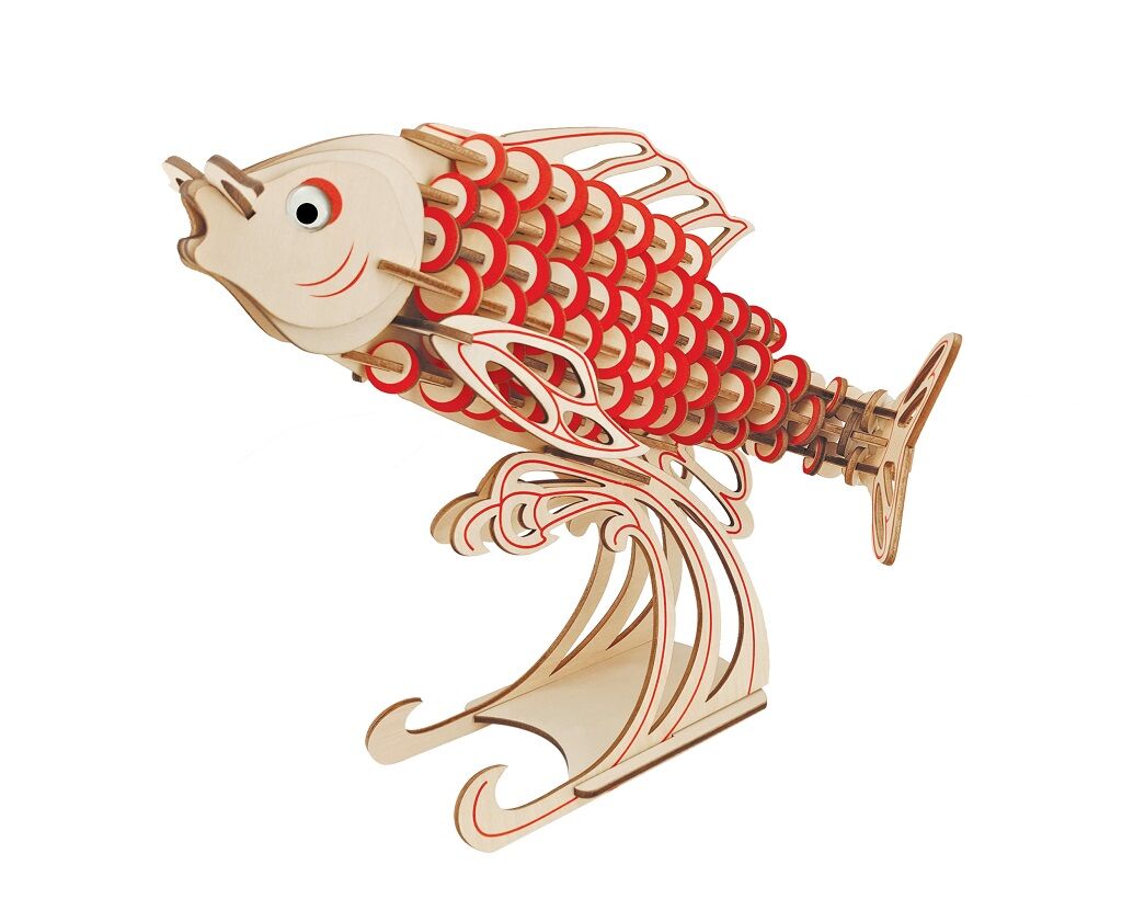 E-shop Woodcraft Drevené 3D puzzle Kapor